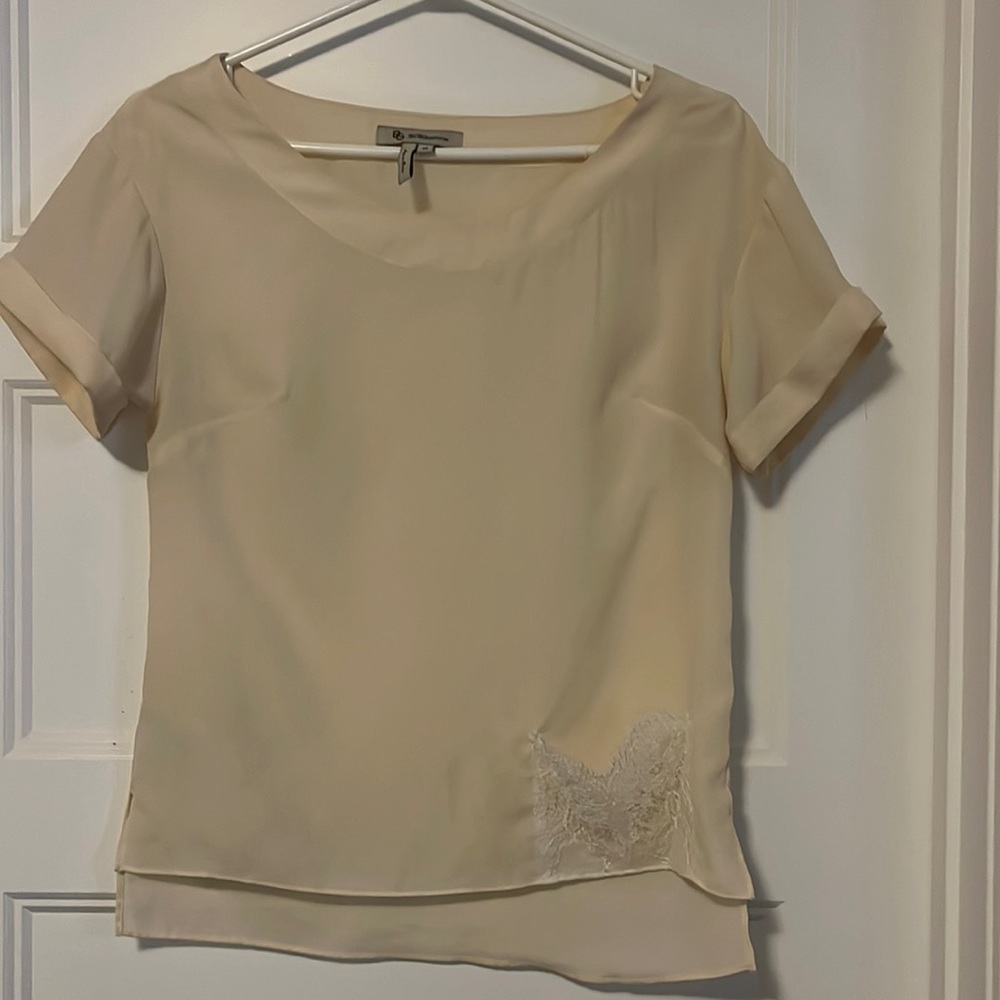 Cream elegant blouse